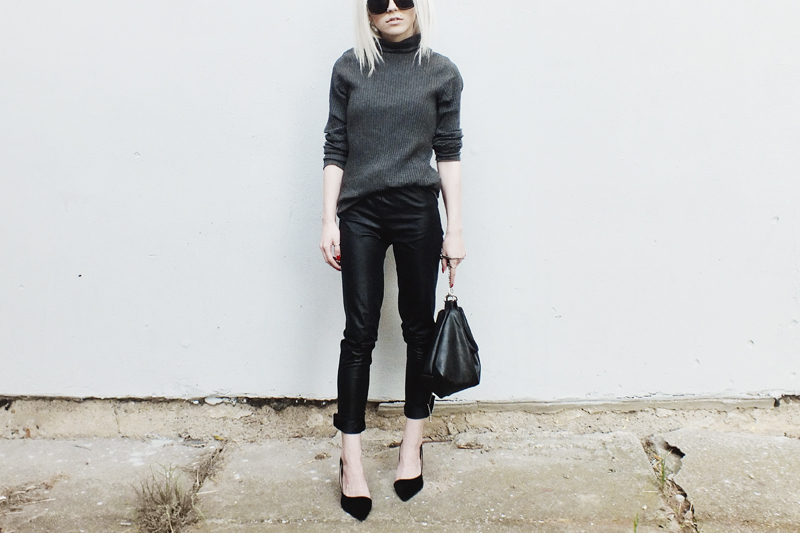 black outfit, moiminnie, milica obradovic, minimal style, minimal fashion blogs
