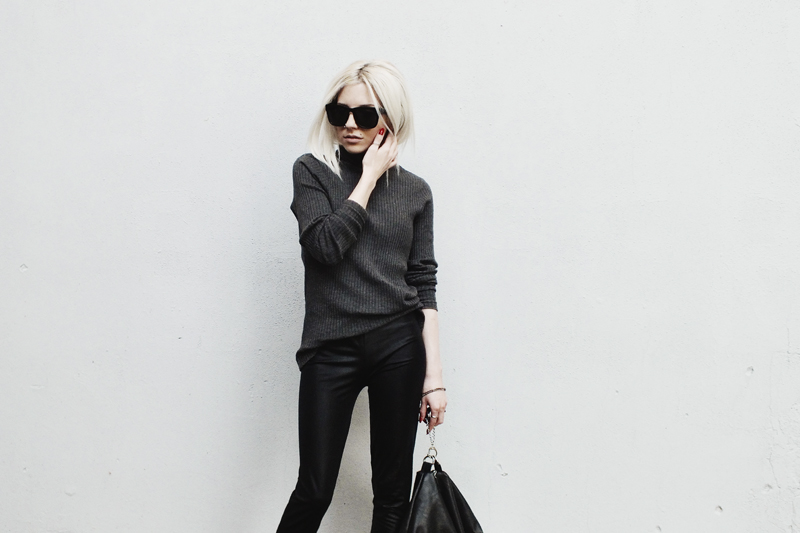 black outfit, moiminnie, milica obradovic, minimal style, minimal fashion blogs